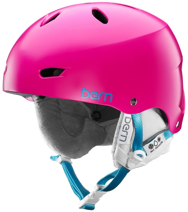 Bern Brighton Hard Hat Women's Snowboard Helmet, XS, Satin Magenta